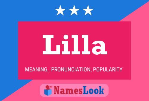 ملصق اسم Lilla