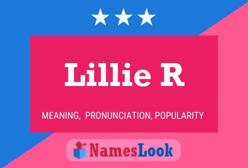 ملصق اسم Lillie R