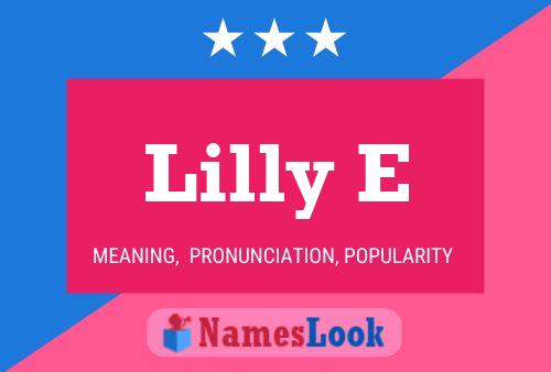 ملصق اسم Lilly E