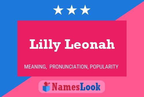 ملصق اسم Lilly Leonah