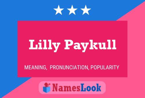 ملصق اسم Lilly Paykull