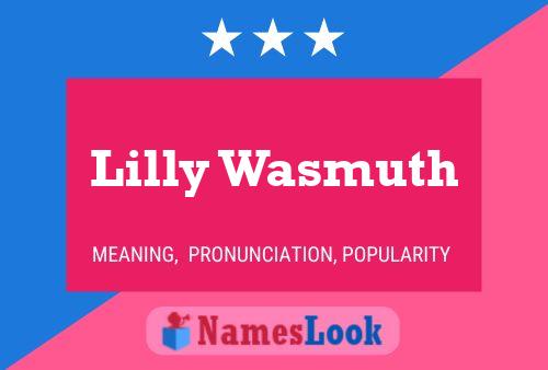 ملصق اسم Lilly Wasmuth