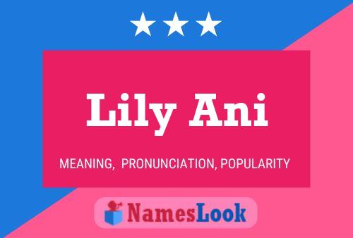 ملصق اسم Lily Ani