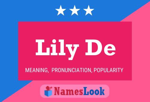 ملصق اسم Lily De