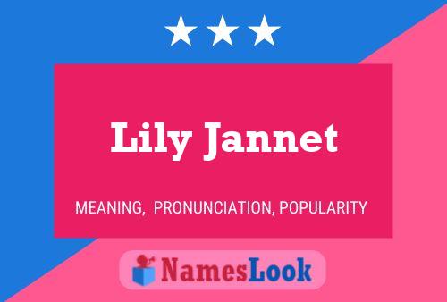 ملصق اسم Lily Jannet