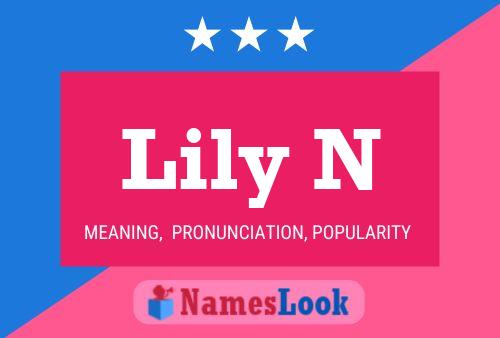 ملصق اسم Lily N