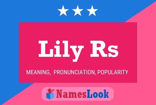 ملصق اسم Lily Rs