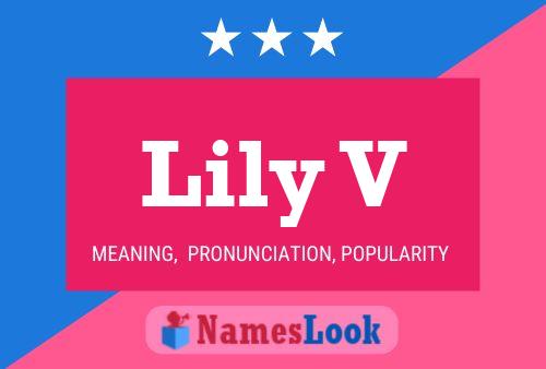 ملصق اسم Lily V