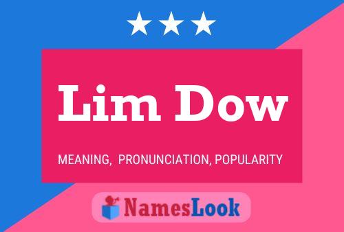 ملصق اسم Lim Dow