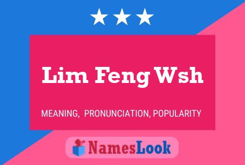 ملصق اسم Lim Feng Wsh