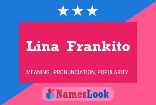 ملصق اسم Lina  Frankito