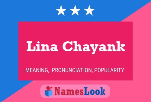 ملصق اسم Lina Chayank