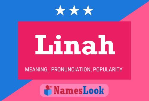 ملصق اسم Linah