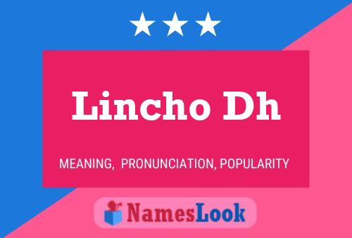 ملصق اسم Lincho Dh