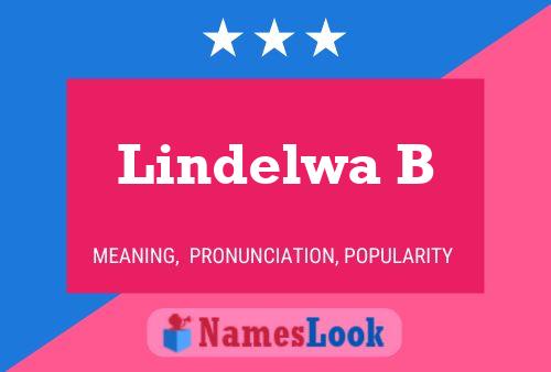 ملصق اسم Lindelwa B