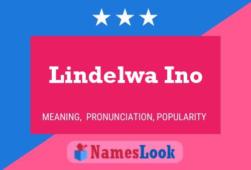 ملصق اسم Lindelwa Ino