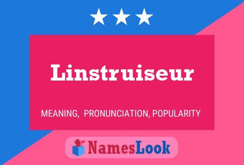 ملصق اسم Linstruiseur