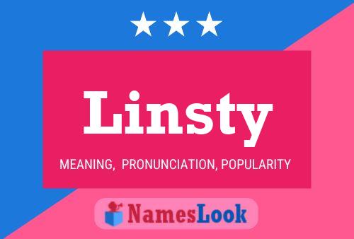 ملصق اسم Linsty