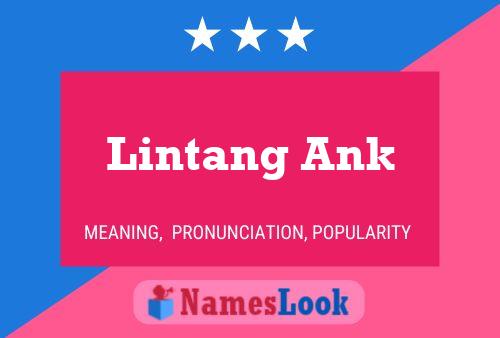 ملصق اسم Lintang Ank