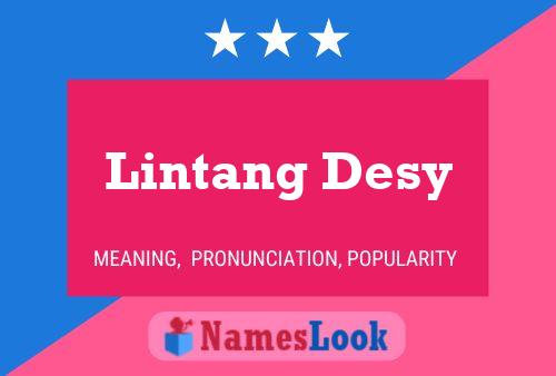 ملصق اسم Lintang Desy