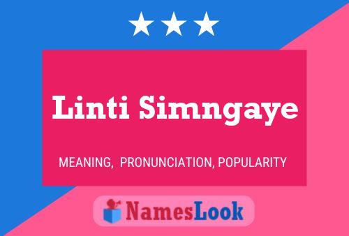 ملصق اسم Linti Simngaye