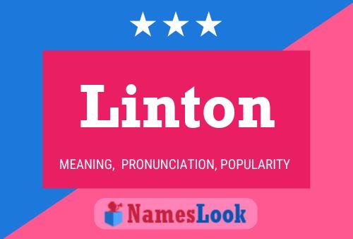 ملصق اسم Linton