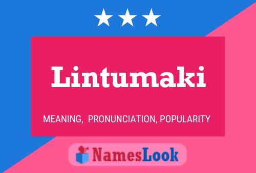 ملصق اسم Lintumaki