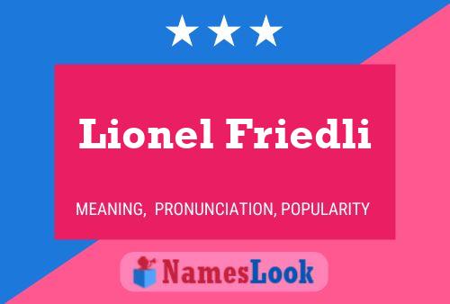 ملصق اسم Lionel Friedli