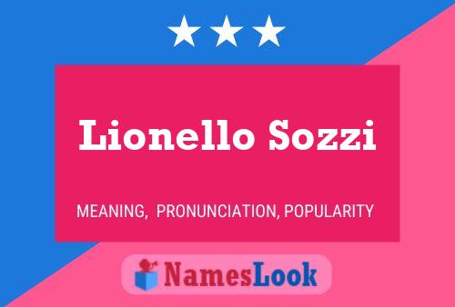 ملصق اسم Lionello Sozzi