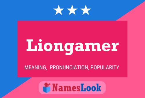 ملصق اسم Liongamer