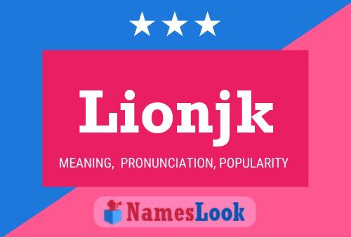 ملصق اسم Lionjk