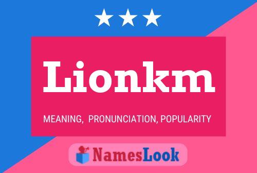 ملصق اسم Lionkm