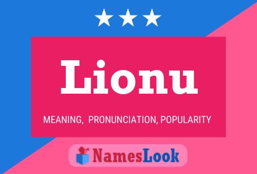 ملصق اسم Lionu