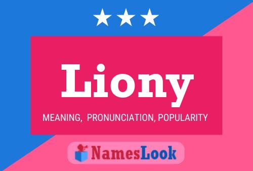 ملصق اسم Liony