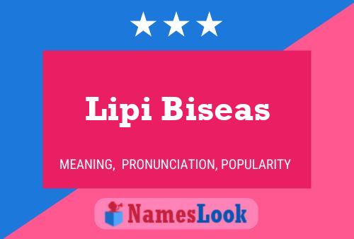 ملصق اسم Lipi Biseas