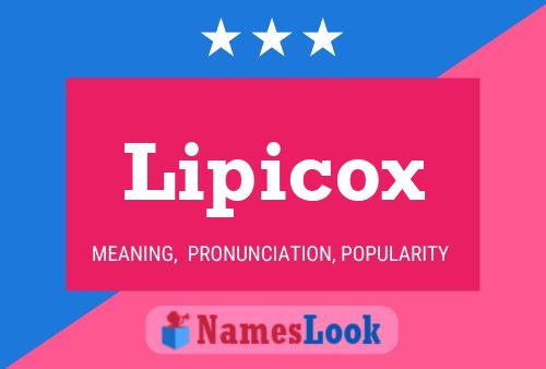 ملصق اسم Lipicox