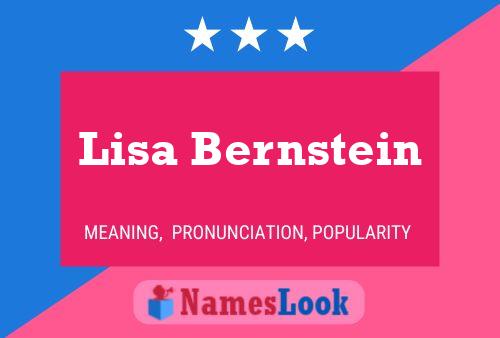 ملصق اسم Lisa Bernstein