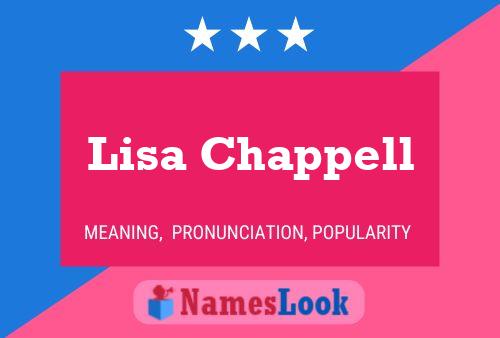 ملصق اسم Lisa Chappell