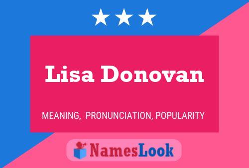 ملصق اسم Lisa Donovan