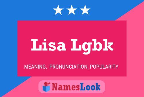 ملصق اسم Lisa Lgbk