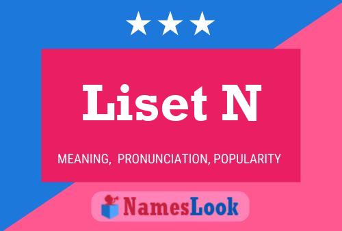 ملصق اسم Liset N