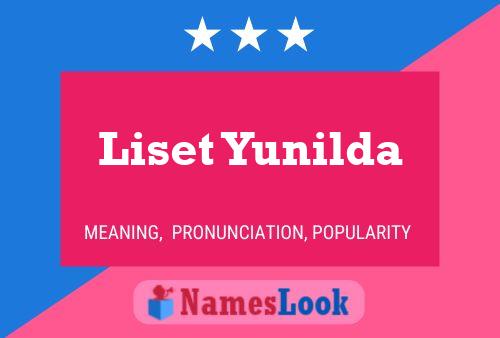 ملصق اسم Liset Yunilda