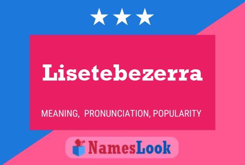 ملصق اسم Lisetebezerra