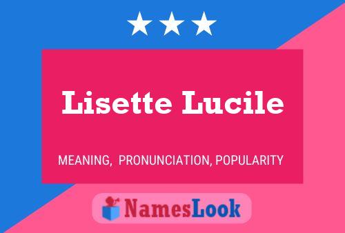 ملصق اسم Lisette Lucile