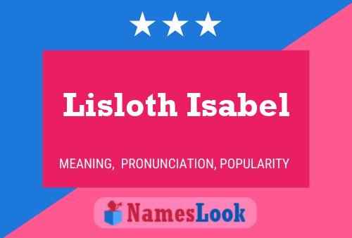 ملصق اسم Lisloth Isabel