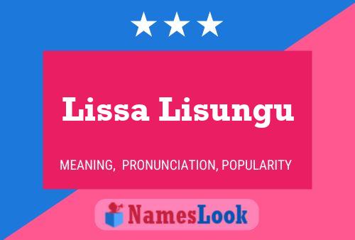 ملصق اسم Lissa Lisungu