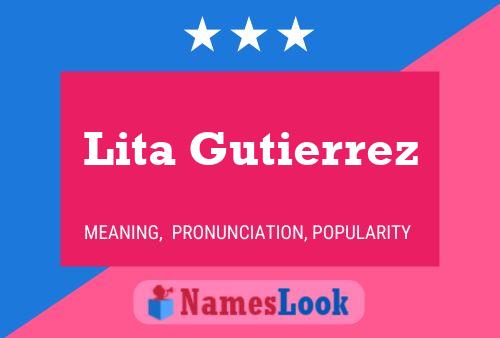 ملصق اسم Lita Gutierrez