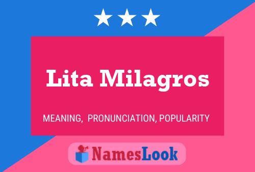 ملصق اسم Lita Milagros