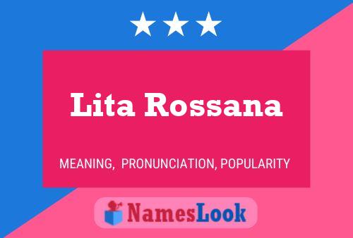 ملصق اسم Lita Rossana