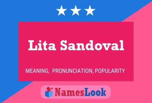 ملصق اسم Lita Sandoval